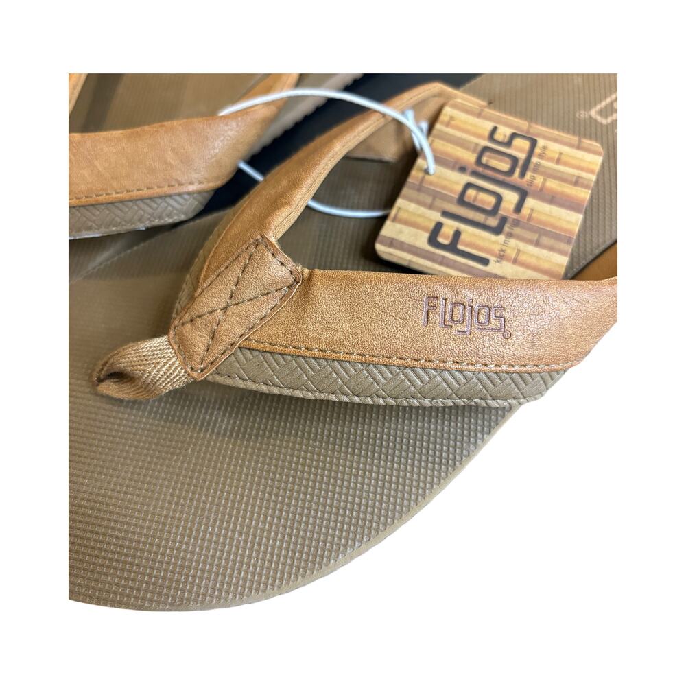 Men's Flojos Portola Flip Flop Sandals - Brown (US 8) - Picture 6 of 6